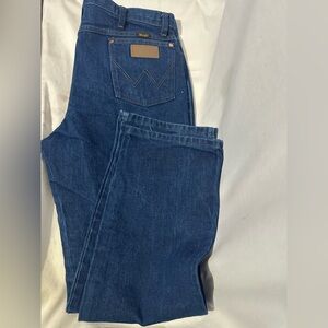 Wrangler Men’s Jeans 38x31 Classic Fit Denim Blue